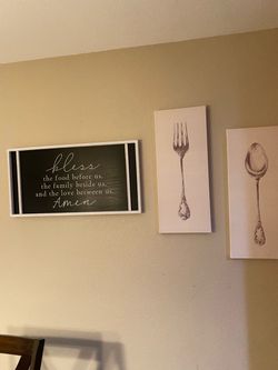 Kitchen wall decorations spoon fork