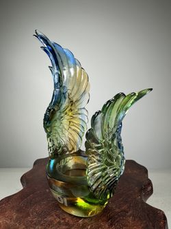 Vintage Murano-Style Art Glass Swam Bird