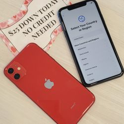 Apple IPhone 11 Unlocked For All Carriers - $1 Down Today, No Credit Required
