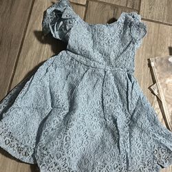 Blue girls dress size 9/12 MONTHS & 5/6T NEW