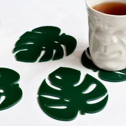 Monstera Coaster Set
