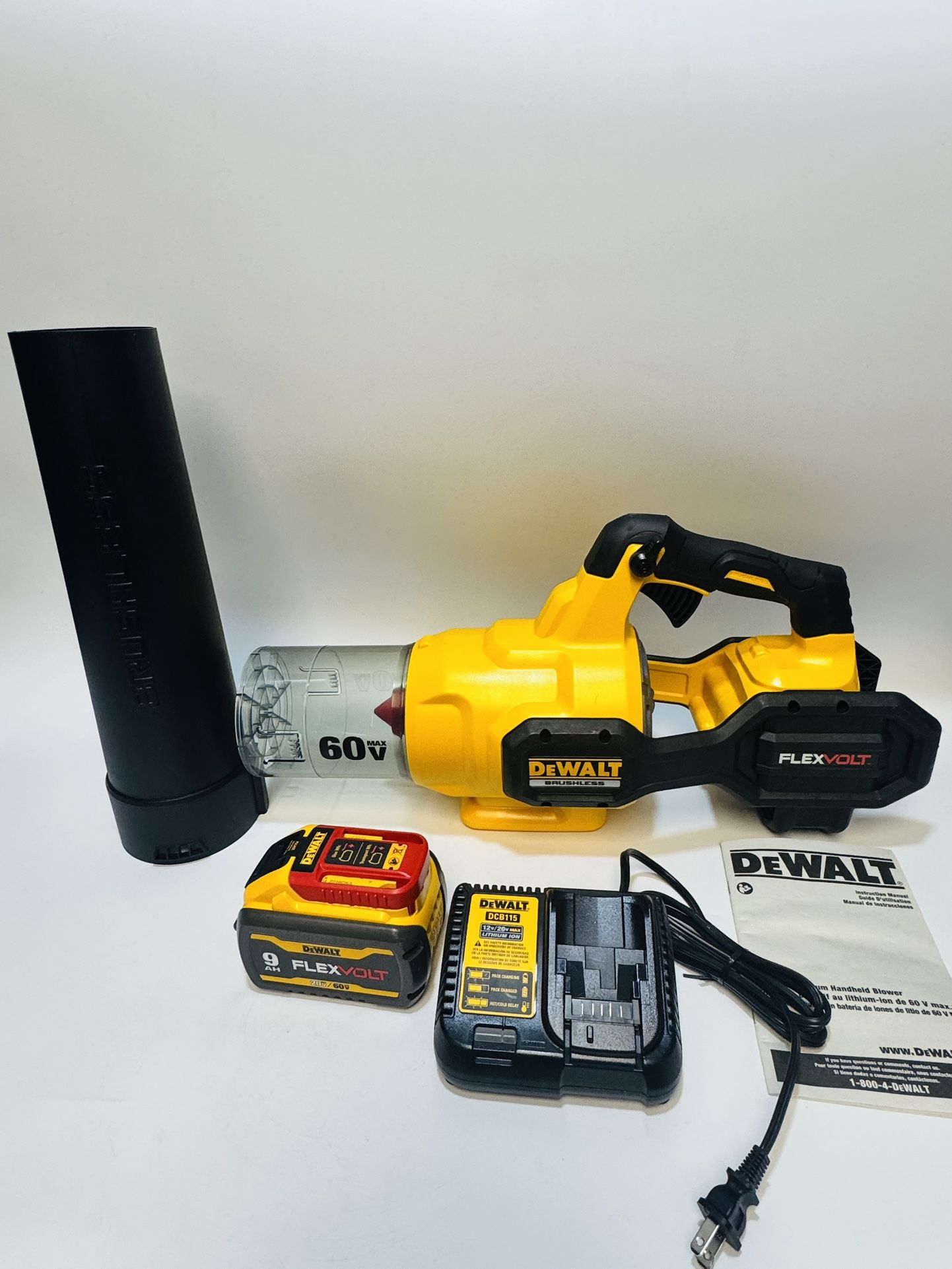 π¨ DEWALT FLEXVOLT 60V MAX 125 MPH 600 CFM Brushless Cordless Leaf Blower Kit