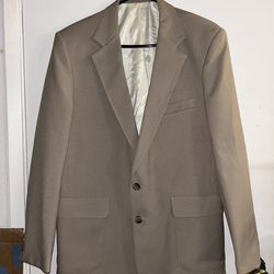 LEVI’S Action Suits Mens Size Short Blazer Sport Coat Suit Jacket Tan Sz 42