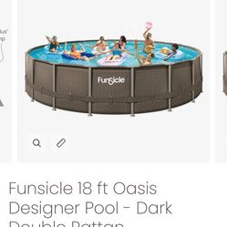18ft X 48inc Funsicle Oasis Designer Pool