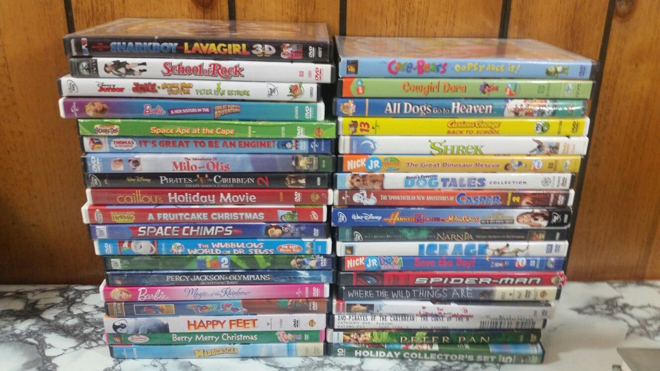 38 kids cartoon dvd movies school of rock Thomas dora and more