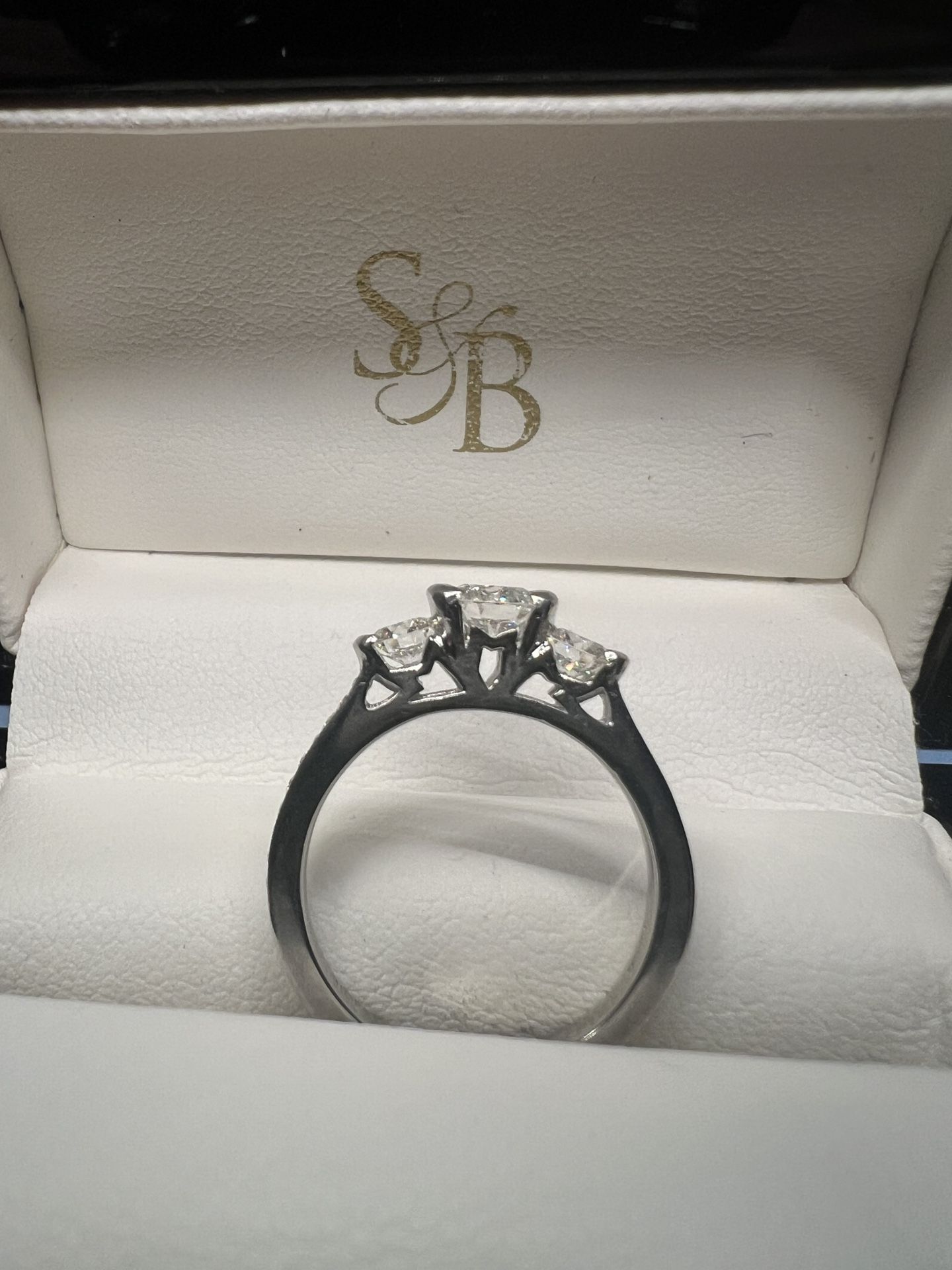 1.004 Tcw Hearts On Fire Platinum Engagement Ring