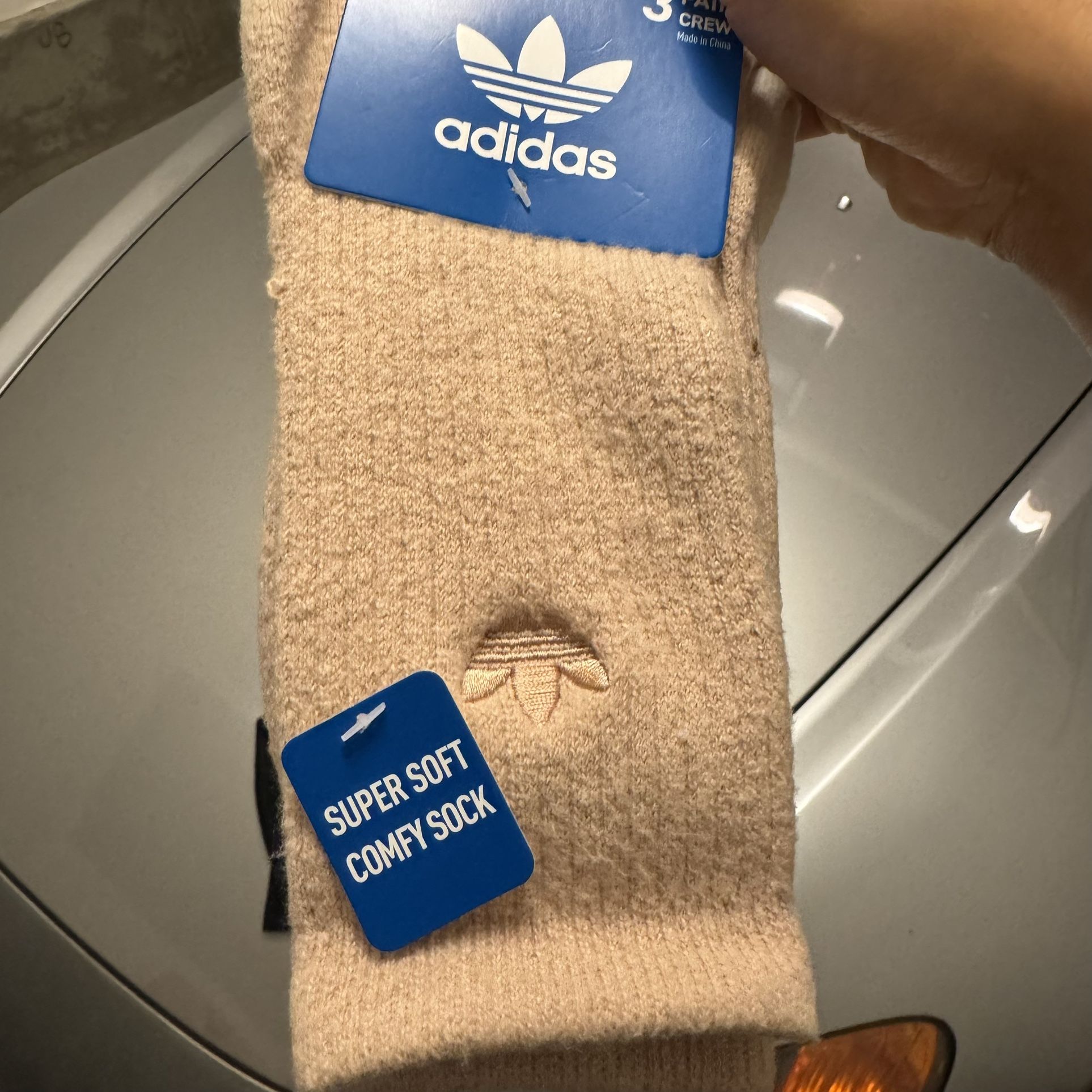 Men’s Adidas Original Crew Socks 3-pair Size L