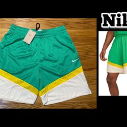 Nike Dri-Fit Icon Basketball Shorts Green Men’s Size M New! 