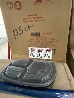 Meal Prep- To Go Containers (125 CT) NEW