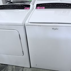 📍 BEAUTIFUL SET WASHER & DRYER (used)  “DIGITAL WHIRLPOOL” 