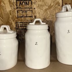 Rae Dunn Number Canister Set