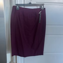 Brand New Pencil Skirt In Eggplant By White House Black Market Size 2