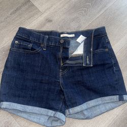 Levi Strauss Blue mid length Jean Shorts