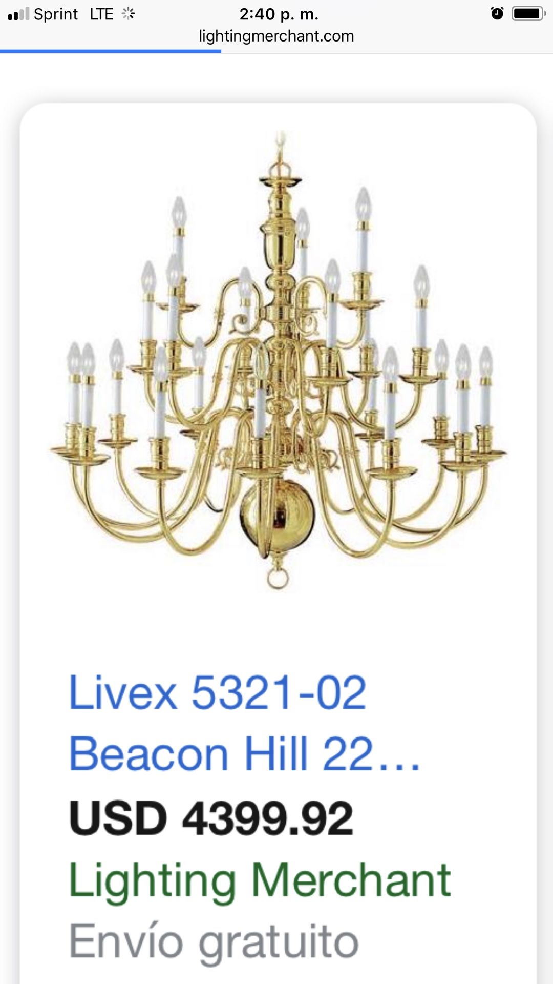 Brass chandelier 28 lights