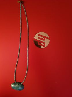 Turquoise and sterling silver necklace