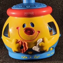Vintage 1999 Fisher Price Cookie Jar Surprise Laugh Learn BILINGUAL English/Spanish Works, No Blocks