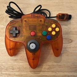 $50 FIRM - N64 Funtastic Fire Orange Controller