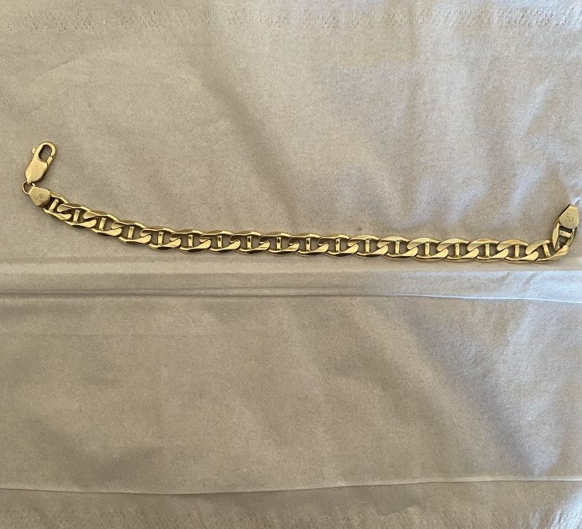 Mens 14k Bracelet 8.5 Long