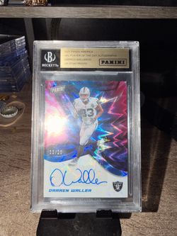 Beckett certified signed Darren Waller card