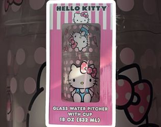 Hello kitty Glass Pitcher With Cup