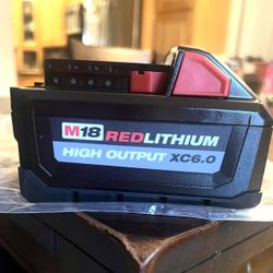 Milwaukee M18 18-Volt Lithium-Ion High Output Battery  6.0Ah
