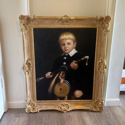 Oil On Canvas “Charge Of The Toy Horse”