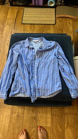 Blue button up shirt