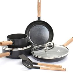 GreenPan Hudson Healthy Ceramic Nonstick, 8 Piece Cookware Pots and Pans Set