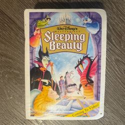 Vintage 1996 Disney Sleeping Beauty McDonalds Happy Meal Toy VHS Box