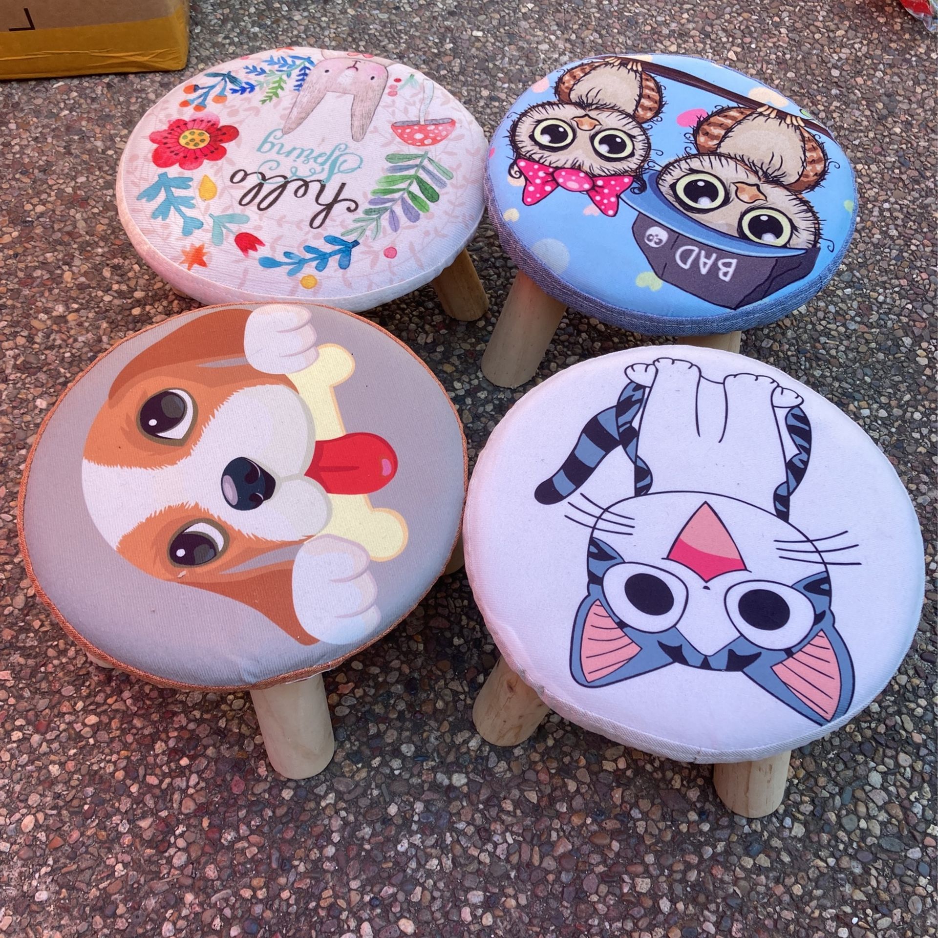 Wooden stools