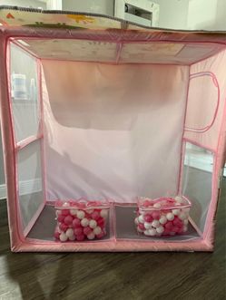 Jaobeem 50x50 Inch Pink Baby Playpen with Mat