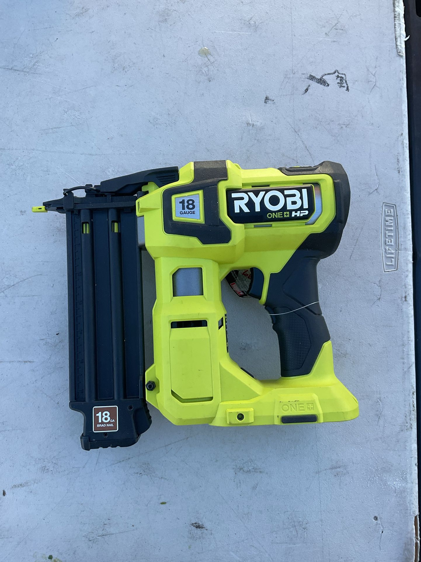 Ryobi 18 Volt High Performance Brad Nailer 18 Guage Tool Only