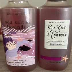 Bath And Body Works Sea Salt Lavender Shower Gel 