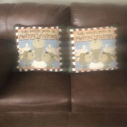 Two Christmas Pillows 