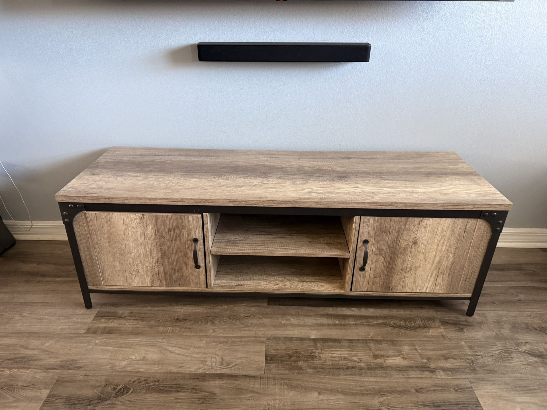 Jackman industrial wood TV stand
