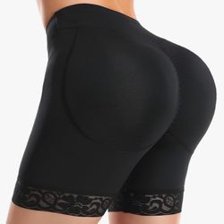 2XL  Butt Lifter Padded Shapewear Seamless Thicker Butt Enhancer Control Panties Fake Buttock Lace Underwear