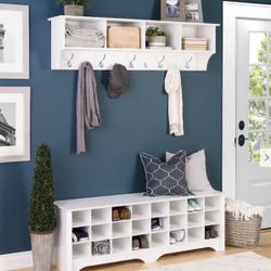 Matching Shoe Storage/bench & Coat Rack Storage - 60”