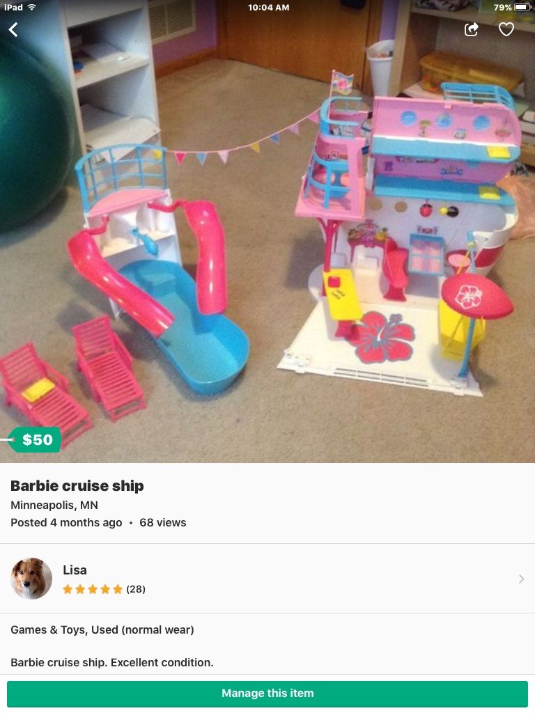 Barbie cruise ship. for Sale in Brooklyn Park MN OfferUp