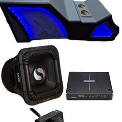 Chevy GMC Trucks Powerful Bass Package Kicker With Custom Box Center Console