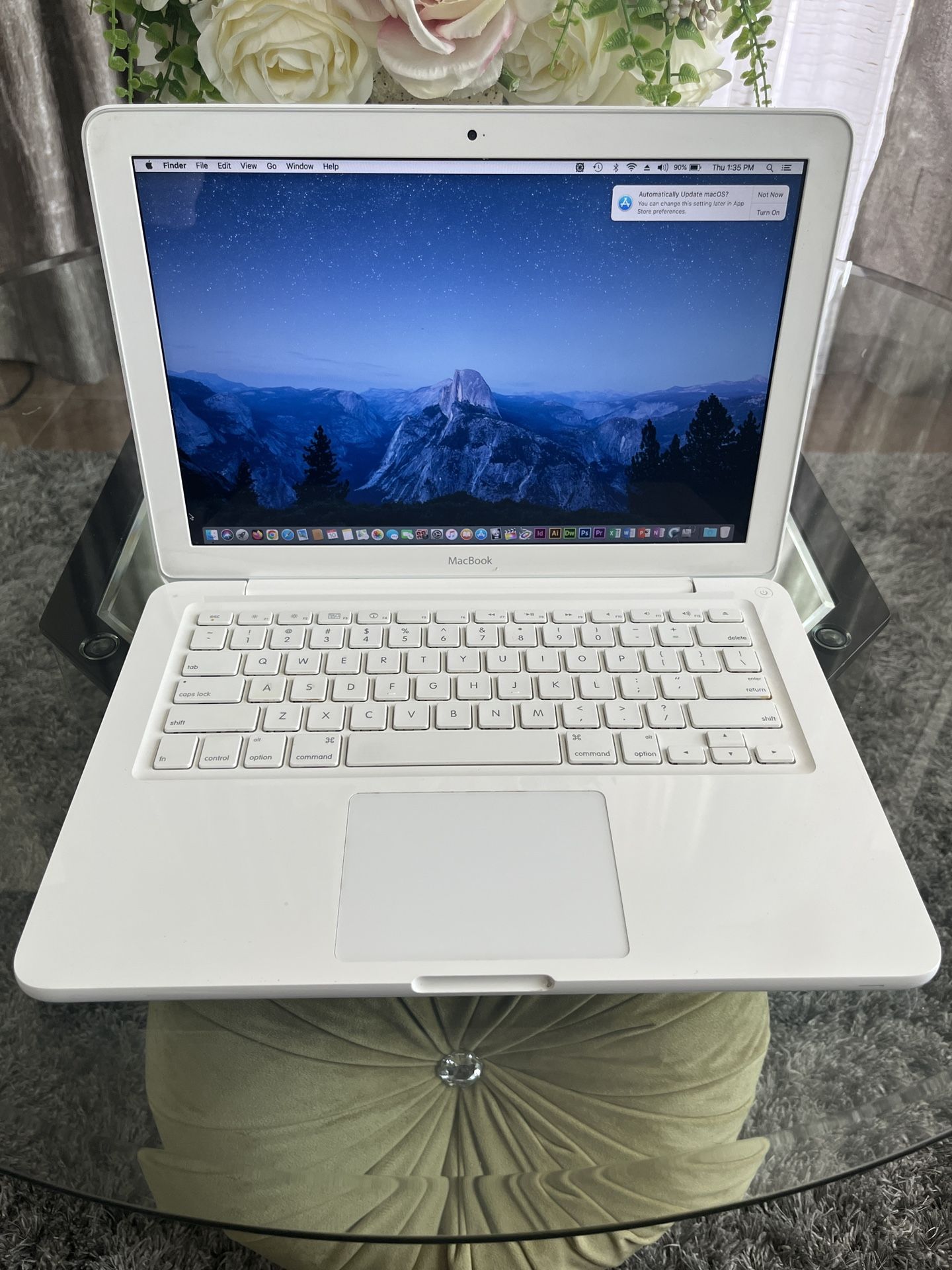 Apple MacBook Unibody A1342 Laptop 13” Intel C2D 8GB RAM 750GB HDD MacOS High Sierra 10.13 - $89