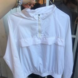 White F21 Windbreaker
