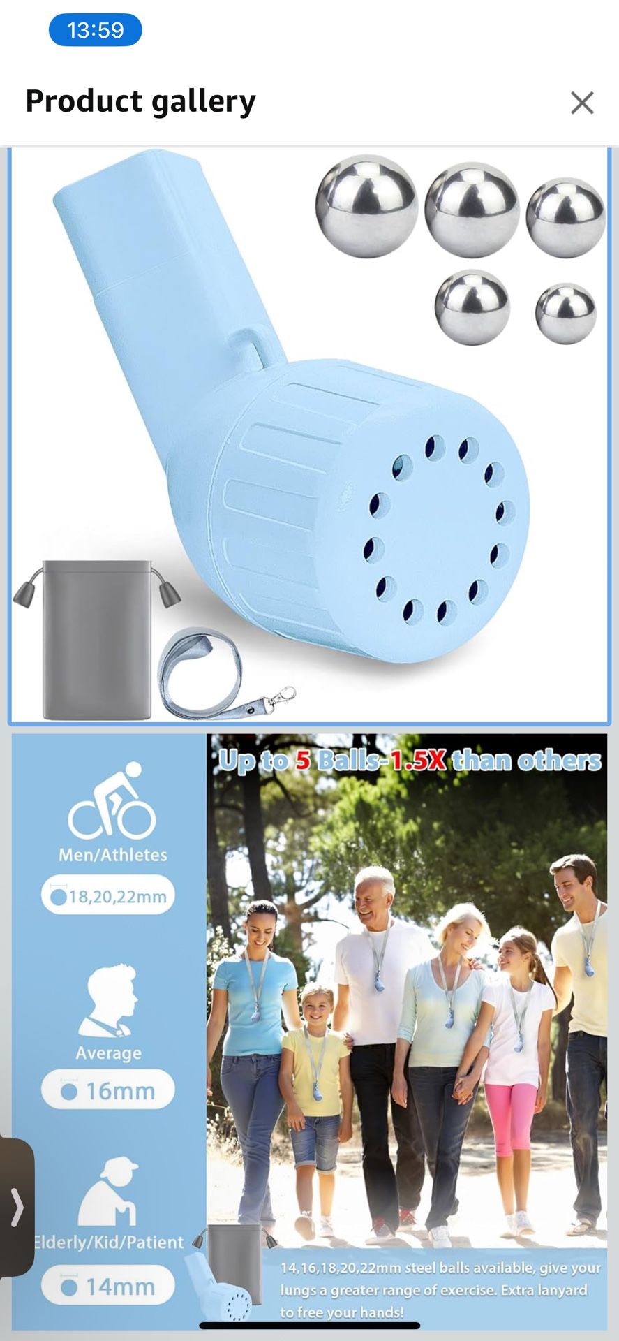 Lung Exerciser Device, Breathing Exercise Device for Lungs, Mucus Clearance and Lung Expansion Device, Portable Expiratory Breathing Exerciser for Muc