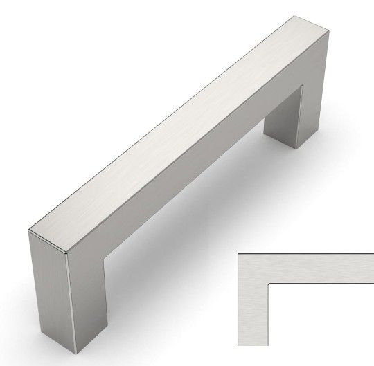 40 Pack 3.75 Inch(96mm) Hole Centers Brushed Satin Nickel Cabinet Pulls Kitchen