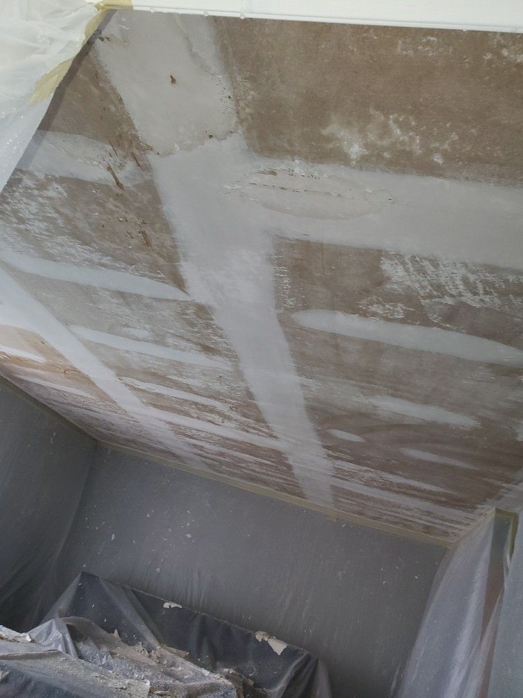 Popcorn Removal And Recessed Lights Installation