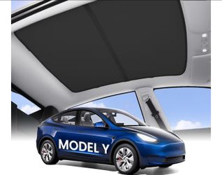 Tesla model y car glass roof sunshade (black) fits legacy model not Juniper
