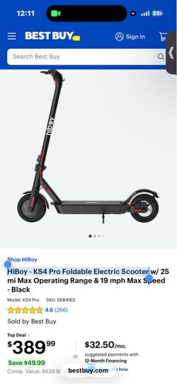 HiBoy - KS4 Pro Foldable Electric Scooter