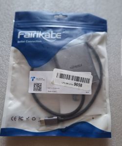 Fairikabe USB-C to HDMI Adapter 4K 60Hz Type-C to HDMI Splitter Cable NEW