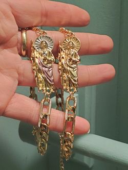  Esclaba Para Hombre. Chapa De Oro 14k