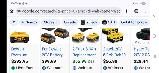 Dewalt 6amp batteries