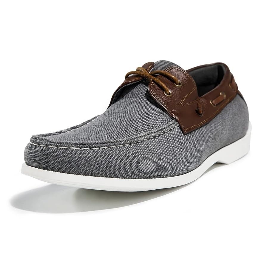 Classic Gray and Brown Boat Shoes